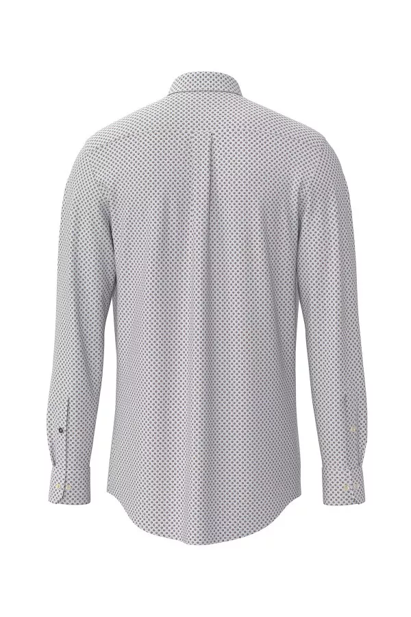 Chemise en coton imprimée sur l'ensemble Fynch Hatton