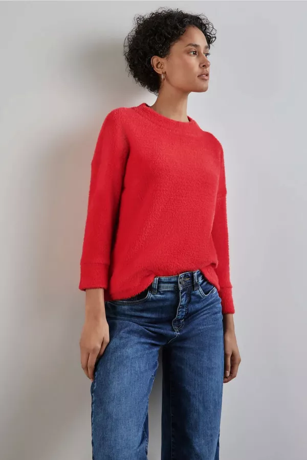 Pull en maille poilue manches 3/4 Street One