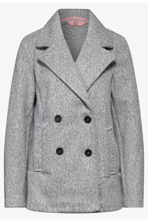 Manteau chiné laineux Street One