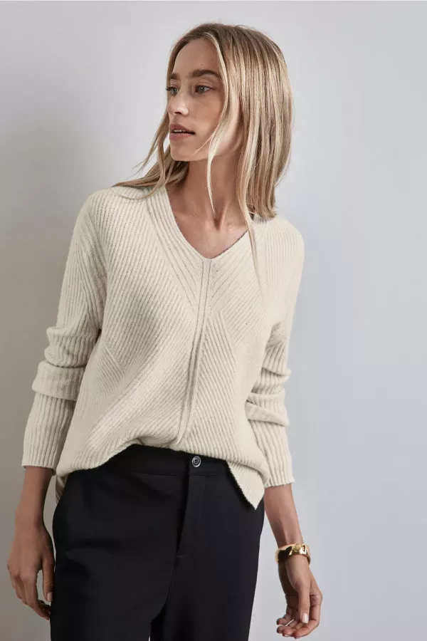 Pull en maille unie manches longues Street One