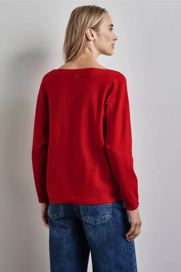 Pull uni en fine maille Street One