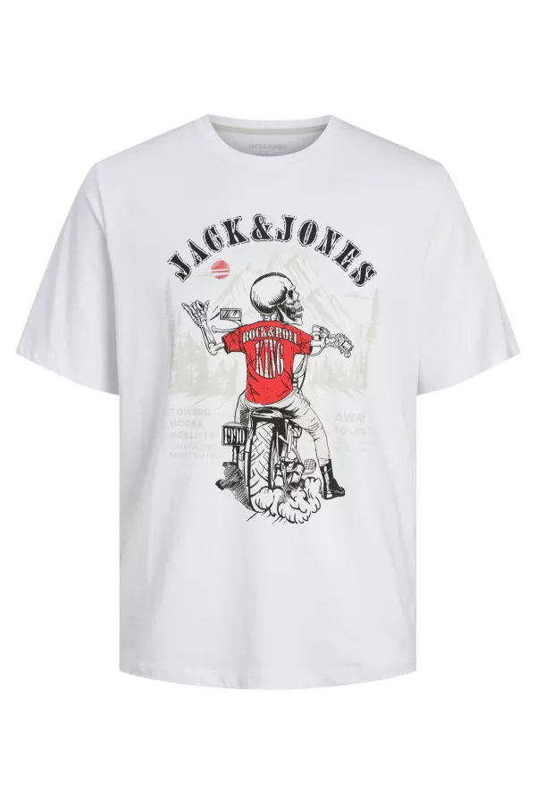 T-shirt en coton impression "tête de mort" Jack & Jones