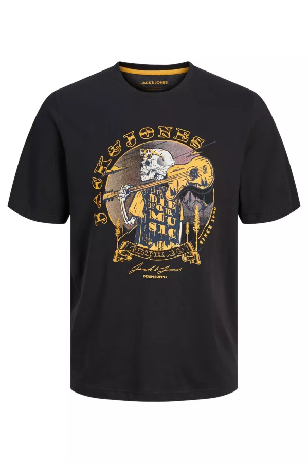 T-shirt en coton impression "tête de mort" Jack & Jones