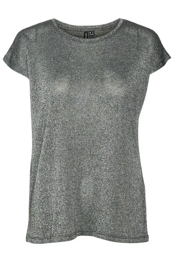 T-shirt manches courtes avec lurex Vero Moda