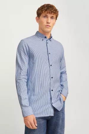 Chemise rayée en coton Jack&Jones