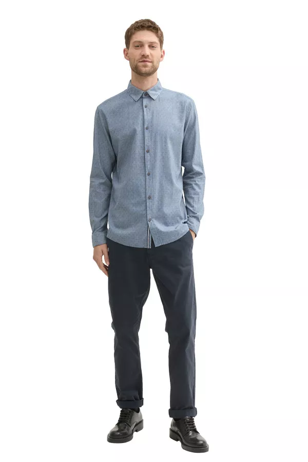 Chemise imprimée minimaliste en coton Tom Tailor