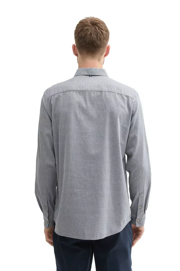 Chemise imprimée minimaliste en coton Tom Tailor