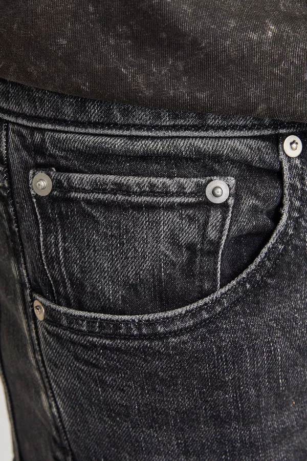 Jean noir délavé modèle 5 poches Jack&Jones