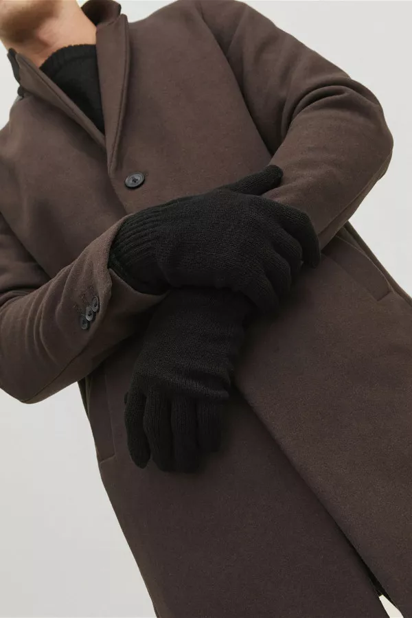 Gants uni en maille Jack&Jones