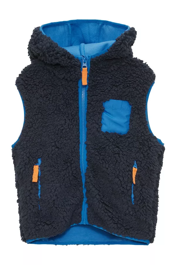 Gilet sans manches en teddy avec capuche S.Oliver