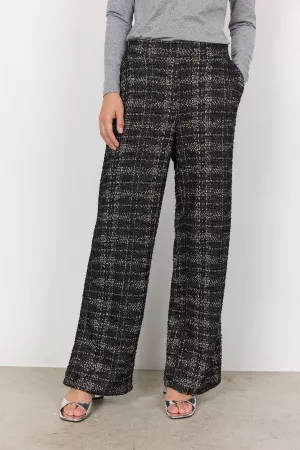 Pantalon droit imprimé à carreaux Soyaconcept