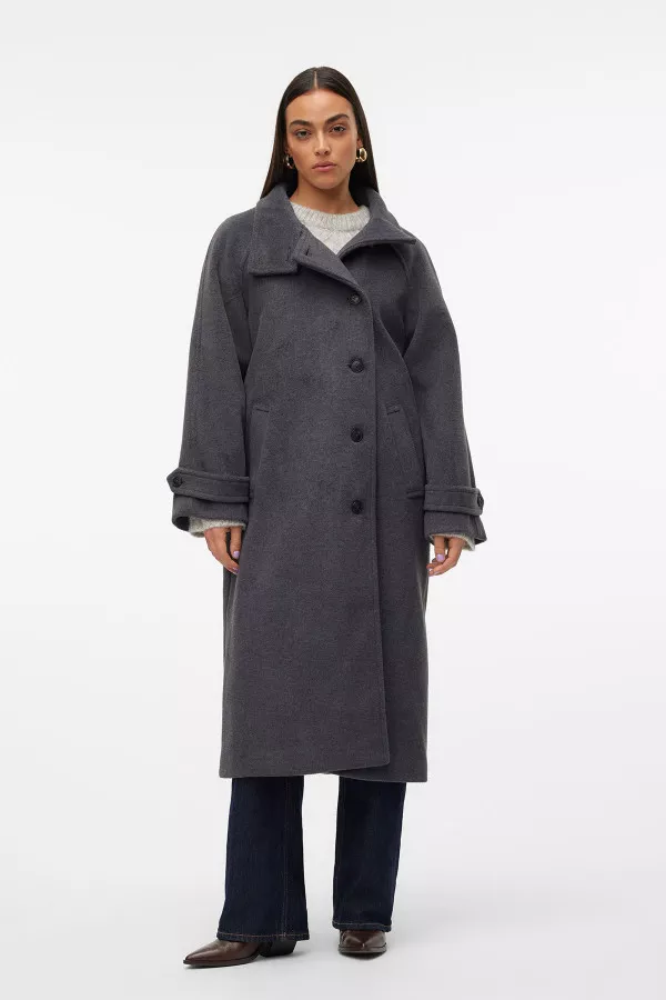 Manteau uni mi long Vero Moda