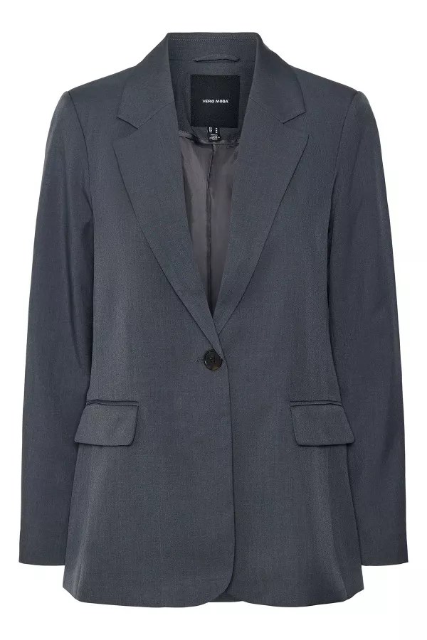 Blazer uni manches longues avec poches devant Vero Moda