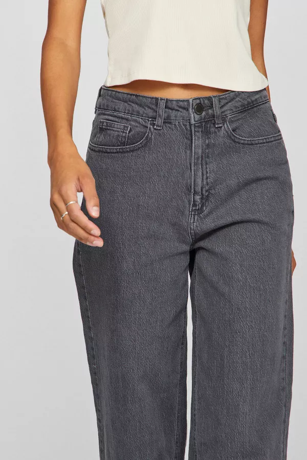 Pantalon en jean droit modèle 5 poches Vila