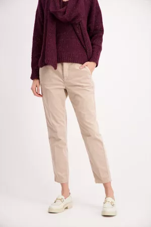 Pantalon uni en velours côtelé Mac