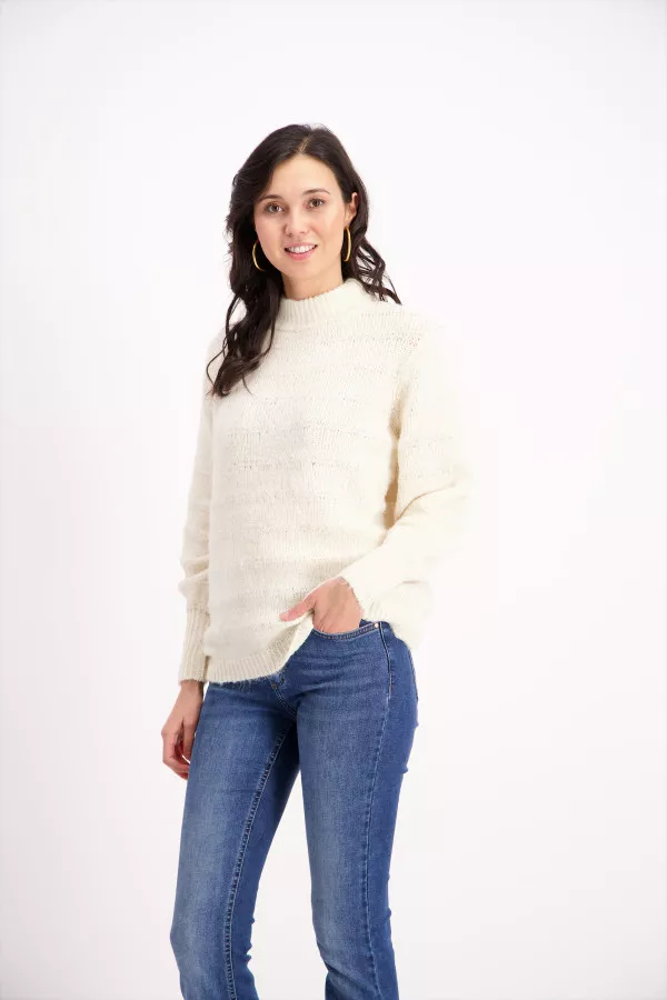 Pull manches longues avec col montant Soyaconcept