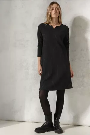 Robe unie avec lurex Cecil