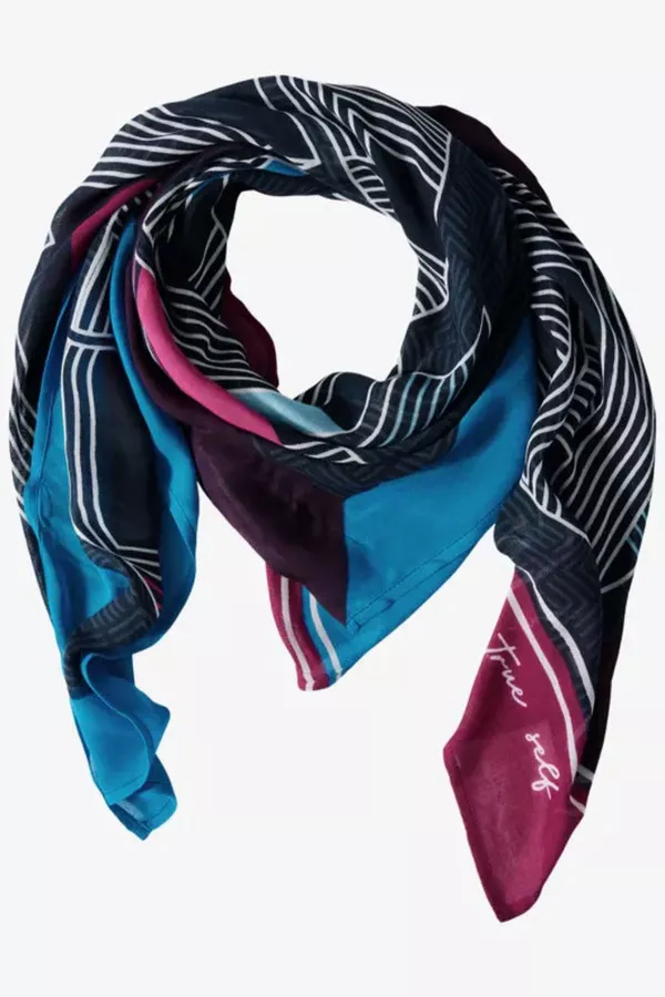 Foulard imprimé graphique Cecil