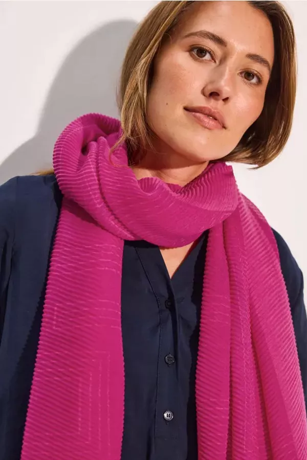 Foulard plissé imprimé Cecil