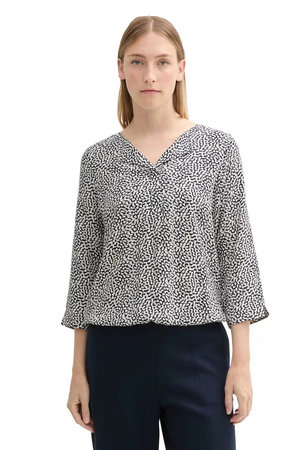 Blouse imprimée en matière naturelle Tom Tailor