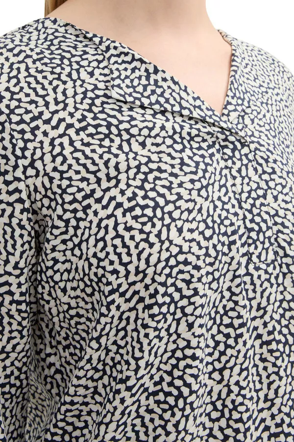 Blouse imprimée en matière naturelle Tom Tailor