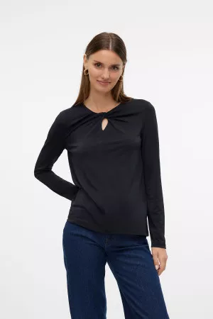 T-shirt manches longues avec col dégagé Vero Moda