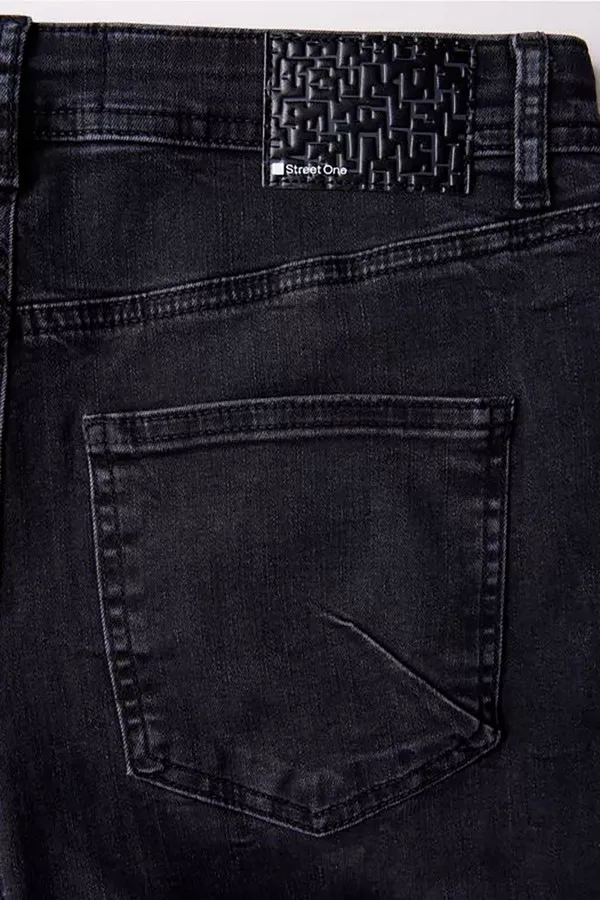 Pantalon en jean délavé modèle 5 poches Street One