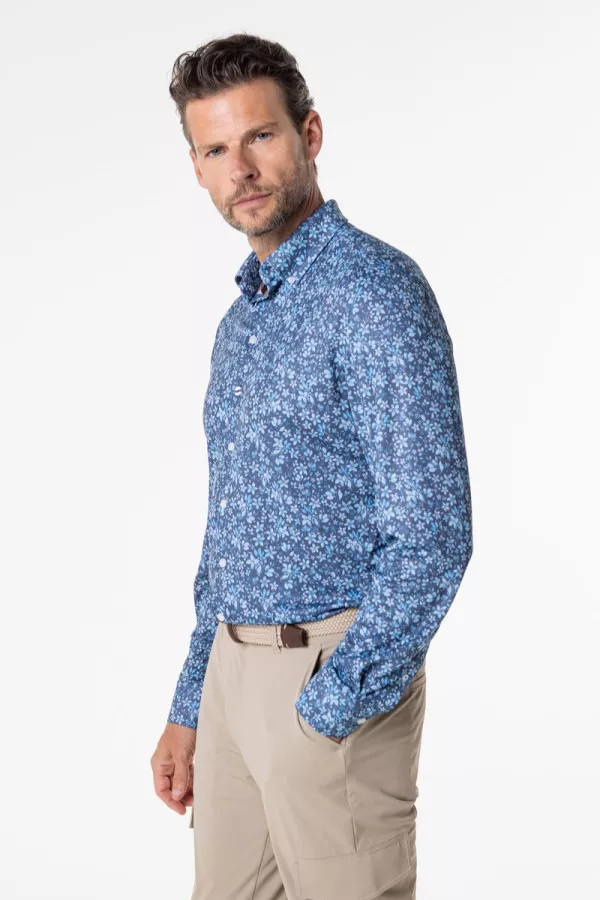 Chemise infroissable imprimée fleurs Beau-fils