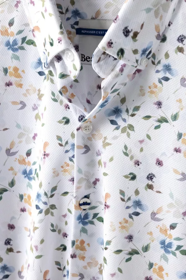 Chemise fleurie infroissable Beau-fils