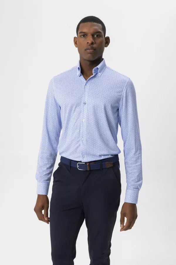 Chemise infroissable imprimée manches longues Beau-fils