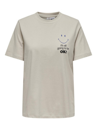 T-shirt manches courtes impression poitrine et dos Only