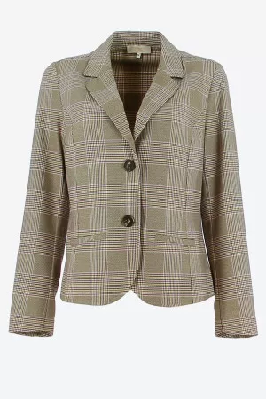 Blazer à carreaux avec boutons Signe Nature