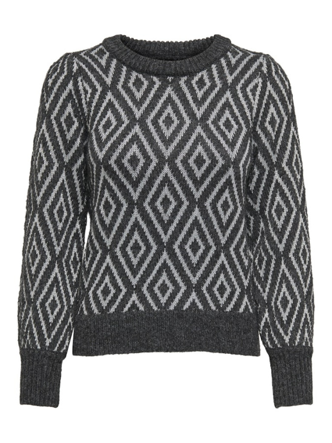 Pull en maile jacquard avec lurex Only