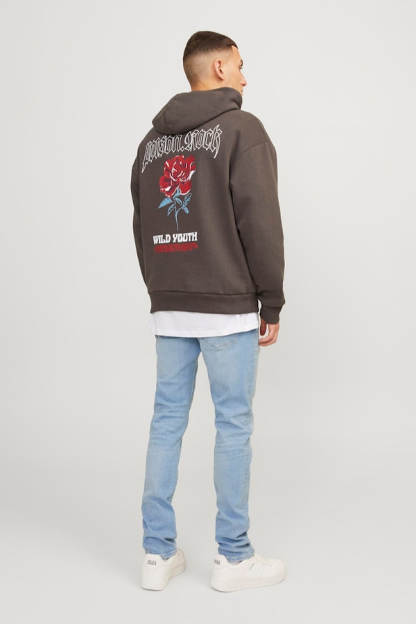 Jean Slim délavé taille basse GLENN Jack & Jones