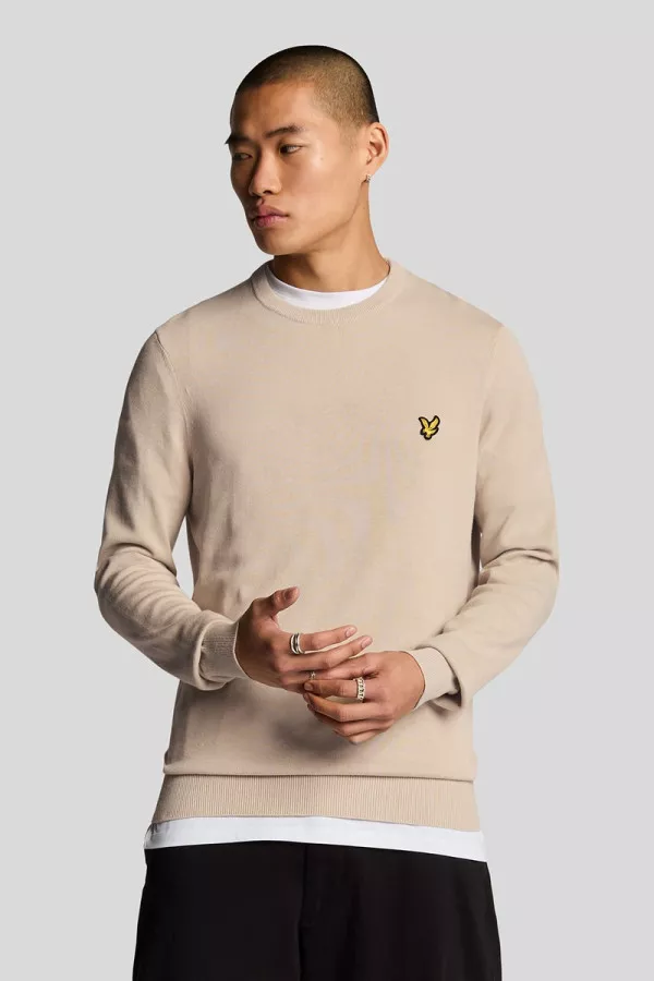 Pull uni en coton avec logo brodé Lyle & Scott